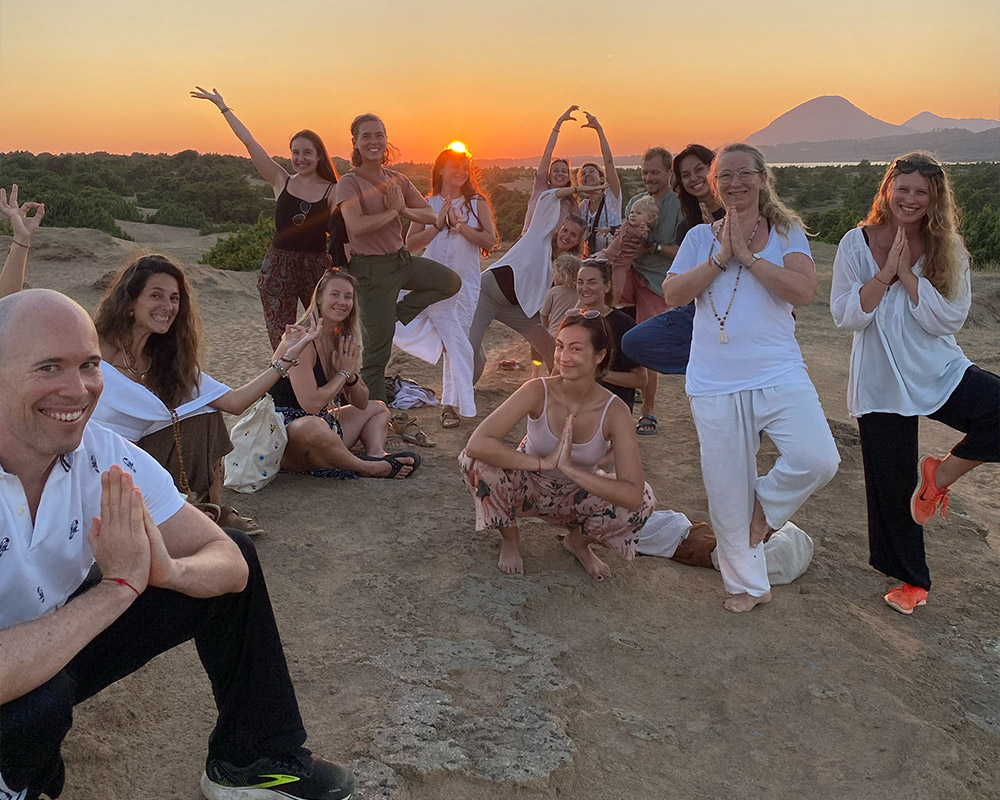 Yoga Students at INEA YOGA School Corfu
