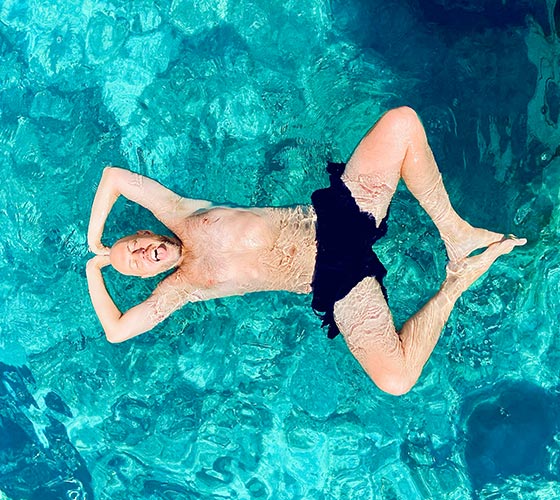 Crystal clear waters in Corfu near the Retreat Center