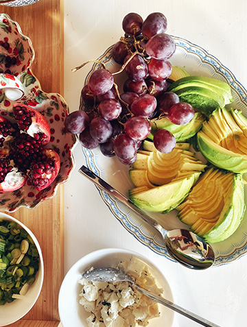 Vegan food available at retreats